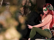 Poison Ivy Costume On Gorgeous Cocksucking Girl