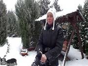 Kathia Is Prepared For A Nice Snowy Day Outdoor
