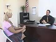Big Titted Blonde Schoolgirl Sarah Vandella Does Her Best To Turn Principal On