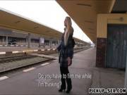 European Babe Angel Wicky Fucked In Trains Toilet For Money