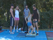 Outdoor Foursome For Kinky Kirra Lynne