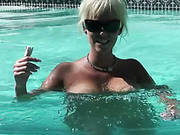 Carly Parker At The Pool