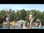 Naked Chicks Dancing At Some Wild Pool Party