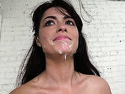 Bonny Brunette Tramp Ava Dalush Rests After Steamy Mouth Fuck
