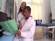 Sexy Nurse Abbie Cat Stuffs Her Mouth Wit 