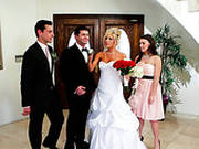 Sexy Bride Tasha Reign Kisses Passionately At The Wedding