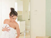 Beautiful Adriana Gets Naked Inside The Bathroom And Masturbates