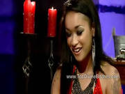 Skin Diamond Dominates Slave Sebastian