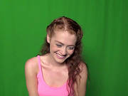 Admirable Redhead Alice Green Shows Her Small Tits For The Cam