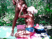 Hot Blooded Lovers Hid In The Wood And Enjoyed Delicate Fucking