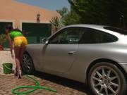 Awesome Cosette Ibarra Gets Dirty Washing This Car