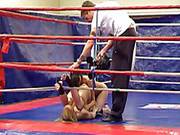 Blonde Blue Angel And Latina Ruth Medina Fight In Ring