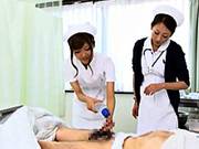 Naughty Nurses Erika Kashiwagi And A Friend Suck A Patient Off