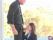 Sexy Blonde Teen Alice March  Gets Fucked Hard By Her Boyfriend Inside His House