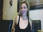 September Carrino Plays With Her Jugs On Webcam 