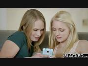 Blacked Two Blonde Teens Alli Rae And Dakota James Cum On A Bbc
