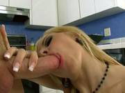 Busty Blonde Lylith Lavey Shows Her Oral Skills
