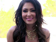 Jessica Jaymes Teases The Camera, Stripping Down To Reveal Her Big Tits