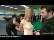 Busty Babe Fondled In Public
