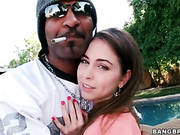 Riley Reid Sucks Black Dick In Tiny Outfit