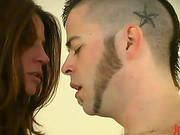 Strapon Action In Femdom Video With Kym Wilde And Submissive Dude